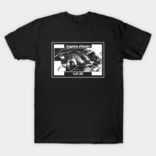 TOYOTA CHASER JZX100 ENGINE (Black Version) T-Shirt